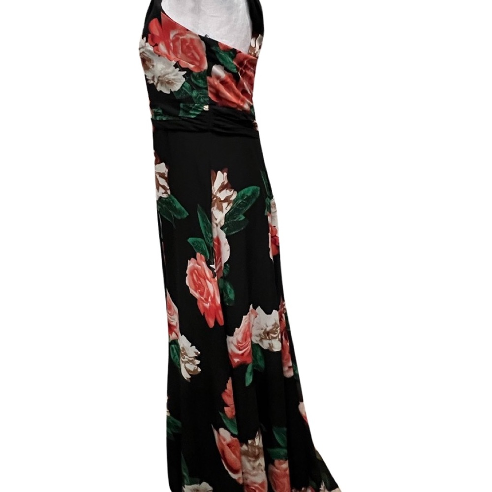 Laundry Shelli Segal Floral Cross Neck Maxi Dress size 10 - Picture 8 of 10